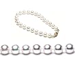 Single Strand 7-7.5 Inches 6-6.5mm White Freshwater Cultured Pearl Bracelet
