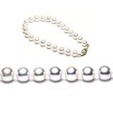 Single Strand 7-7.5 Inches 6.5-7mm White Freshwater Cultured Pearl Bracelet