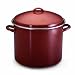 Paula Deen Enamel on Steel 16 Quart Stockpot, Red