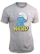 Junk Food The Smurfs Nerd Steel Gray Adult T-Shirt Tee