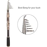 PlusinnoTM Telescopic Fishing Rod Retractable Fishing Pole Rods Saltwater Travel Spinning Fishing Rods Poles