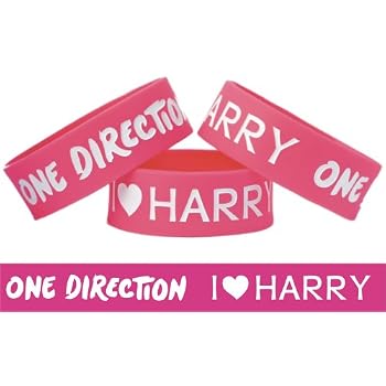 Set A Shopping Price Drop Alert For I Love Harry Styles One Direction Band One Inch Wristband