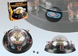 Jeu à boire: Roulette Royale Électrique avec 6 verres shot numérotés - Pour 2 à 6 joueurs