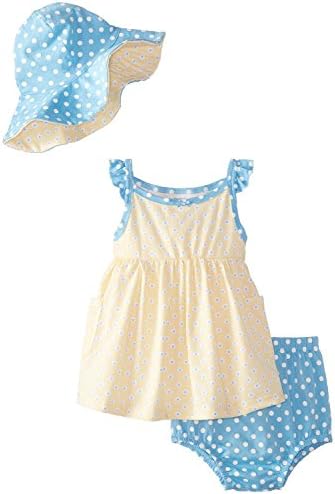 Baby Girls Floral Sundress with Hat and Bloomers Newborn (0-3 ms)