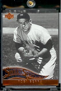 2005 Upper Deck Sweet Spot Classic Baseball Card #100 Yogi Berra New York Yankees - Mint Condition - In Protective Display Case !