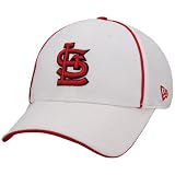 New Era St Louis Cardinals White Max 39THIRTY Stretch Fit Hat