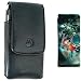 GENUINE Motorola V3 Leather Pouch Case - Includes free Hi-etech mobile phone sleeve