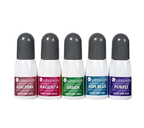 Silhouette Mint Ink 5 Colors - Magenta, Ash Pink, Ash Blue, Green, Purple