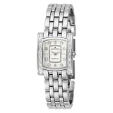 AK Anne Klein Women's 109089MPSV Silver-Tone Diamond Watch