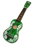 Hawaiian Green Kukui Ukulele Molokai Island Hawaii 20"