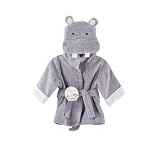 Baby Aspen "Hug-alot-amus" Hooded Hippo Robe, Lavender, 0-6 Months