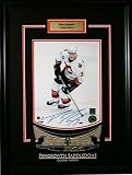 Dion Phaneuf Signed 8 X 10 Photo With Etched Mat Phaneuf With Hockey Puck