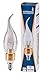 Hyperikon® LED Candle 3-Watt (30-Watt), Flame Tip Chandelier Bulb, Gold Housing, Candelabra Base (E12), 2700K (Warm Glow®), 340°-Beam Angle, Dimmable, UL-Listed