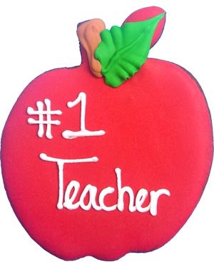 Beautiful Cookies Organic Party Favors-Apple for Teacher Organic Cookies Cookies, 10... by Beautiful Cookies