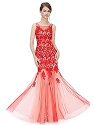 Tulle Mermaid Floor Length Lace Square Neck Natural   Waistline Prom Dress 