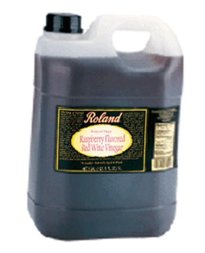 Roland Raspberry Red Wine Vinegar, 5 LITER Plastic Jug (Pack of 2) by Roland