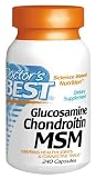 Doctor's Best Glucosamine/Chondroitin/MSM, Capsules, 240-Count