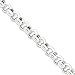 9.5mm, Sterling Silver, Rolo Chain, 24 inch