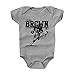 500 LEVEL Tim Brown Baby Clothes, Onesie, Creeper, Bodysuit 18-24 Months Heather Gray - Vintage Oakland Football Baby Clothes - Tim Brown Play K