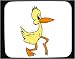 Decorated Mouse Pad with duck, beak, webbed, feet, tiptoe, animal