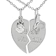 Tressa Sterling Silver 2-piece Best Friends Necklace