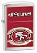 Zippo Lighter NFL SAN FRANCISCO 49ers, Brushed Chrome