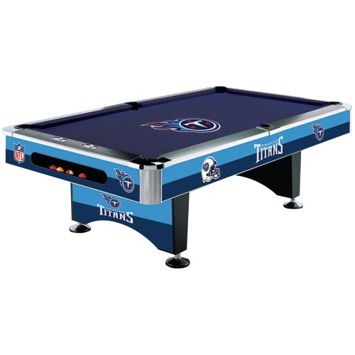 Tennessee Titans Team Logo 8 Foot Pool Table WITH Logo Felt