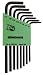 Bondhus 32432 Set of 8 Tamper Resistant Star L-wrenches, Long Length, sizes TR6-TR25