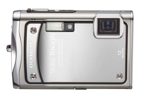 Olympus Stylus Tough-8000 12 MP Digital Camera with 3.6x Wide Angle Optical Dual Image Stabilized Zoom and 2.7-Inch LCD (Silver)