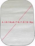 70-83 DODGE VAN FULL SIZE fullsize MIRROR GLASS (PASSENGER SIDE = DRIVER SIDE) VAN, (4-15/16 x 6-7/8, 7-5/16 Dg.), Flat, Swing Out Gasket Set (1970 70 1971 71 1972 72 1973 73 1974 74 1975 75 1976 76 1
