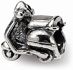 Sterling Silver Kids Scooter Bead Charm For Pandora, Biagi, Chamilia & European Bracelets, Women Jewelry