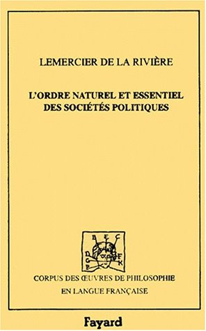 L'ordre naturel et essentiel des sociétés politiques