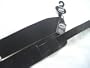 UK MADE 2" WIDE REAL LEATHER GUITAR STRAP - BLACK - NEW