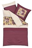Kaeppel G-100408-02D3-VFMF Bettw&auml;sche 2-teilig La Nuit 155 x 220 cm Microfaser Flanell, rot