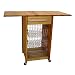 Drop-Leaf Basket Kitchen Cart - Natural (44)