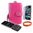 ITouch Accessory Kit for Apple iPod touch 8GB 32GB 64G 3rd 3G Generation NEWEST MODEL , Includes: Pink VG Brand Permium Durable Leather Flip Wallet Carrying Case + Ipod Touch 3rd Generation Screen Protector + Ipod touch Mobile Battery Charging Station + Orange Vangoddy ?, VG Wrist Band!!!
