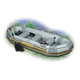 2009 Intex Mariner 4 Boat Set w/Oars & Pump 4 Person - 880 lbs Payload