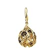 14K Yellow Gold Citrine and Smoky Quartz Charm/Pendant