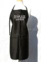 Black "Be Nice to Me or I'll Poison Your Food" Embroidered Apron