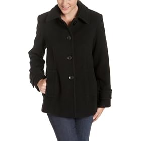 AK Anne Klein Ladies Single Breasted Swing Peacoat by var goTwisterProductImageStrings = new Object();goTwisterProductImageStrings['prodImageNotAvailTextNoColor'] = 