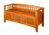 Linon Storage Bench Short Split Seat Storage