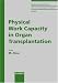 Book Physical Work Capacity in Organ Transplantation (Medicine and Sport Science)