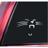 Carolina Panthers Face #1 Vinyl Decal Sticker - Shiny Chrome