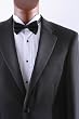 Men's Single Breasted Two Button Black Super 150s Tuxedo