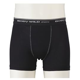 グンゼ BODYWILD SPORTS クールメイクメッシュ ボクサーパンツ ブラック BP1170