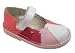 Primigi Ellen Toddler Girl's Mary Janes Leather Shoes Red White Coral Pink Multi