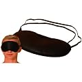 Schlafbrille schwarz, mit Gummiband - Schlafmaske