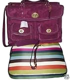 Coach Hamptons Berry Purple Computer Business Handbag 12981 $498