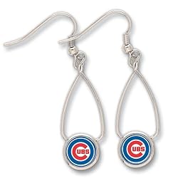 Chicago Cubs French Loop Earrings