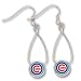 Chicago Cubs French Loop Earrings